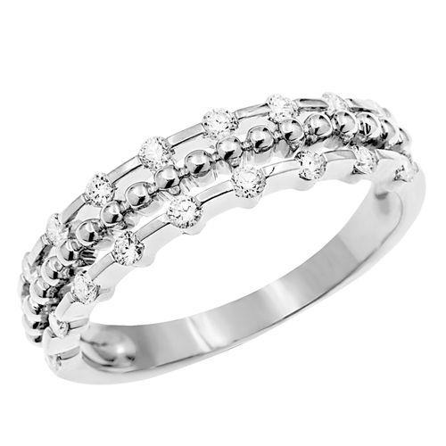 Anillo Diamante oro Blanco 000078