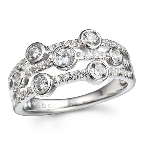 Anillo Diamante oro Blanco 000015