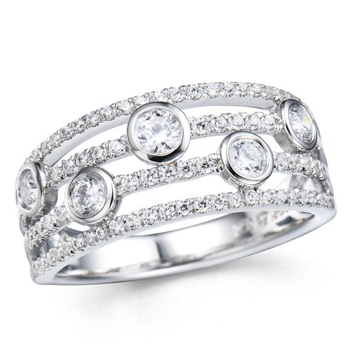 Anillo Diamante oro Blanco 000013