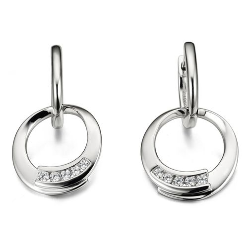 Aretes Diamante oro Blanco 000099