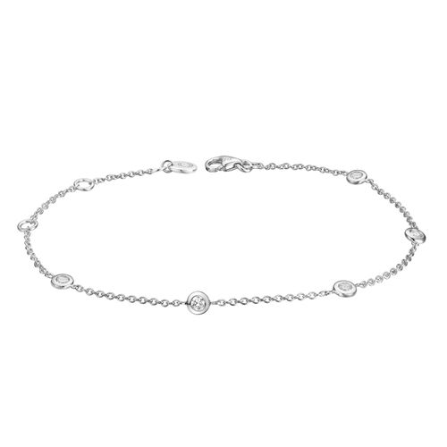 Pulsera Diamante oro Blanco 000127