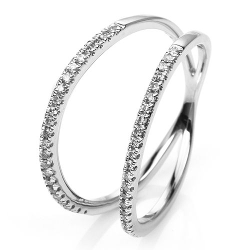 Anillo Diamante oro Blanco 000217
