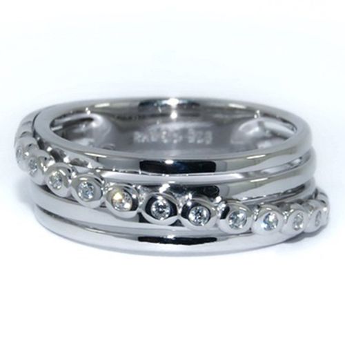 Anillo Diamante oro Blanco 000329
