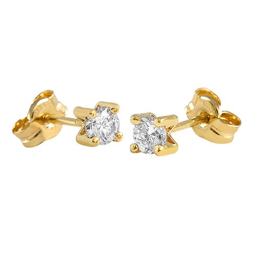 Aretes Diamante oro Amarillo 000425