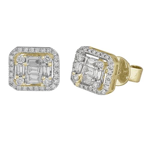 Aretes Diamante oro Amarillo 000459