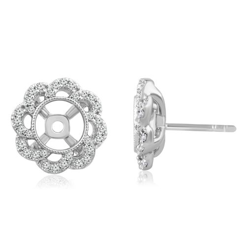 Aretes Diamante oro Blanco 000627