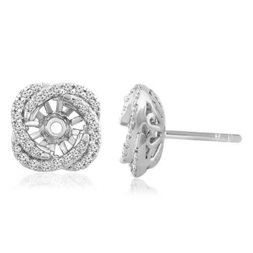 Aretes Diamante oro Blanco 000628