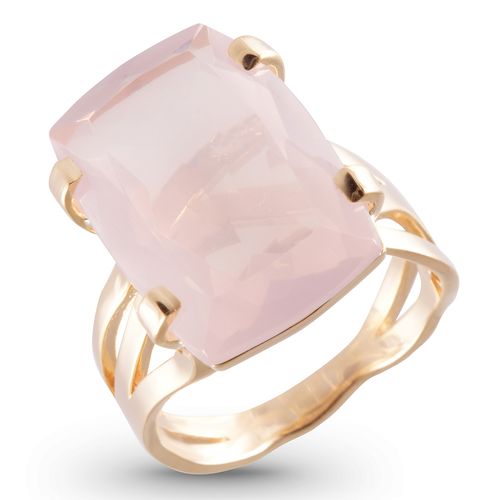 Anillo Cuarzo oro Rosa 001075