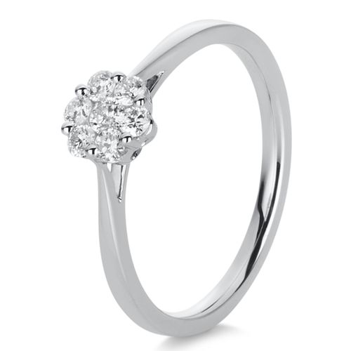 Anillo Diamante oro Blanco 000207