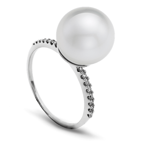 ANILLO PERLA ORO BLANCO 001595
