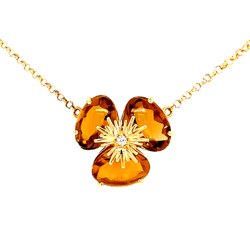 CADENA CITRINO ORO AMARILLO 001307