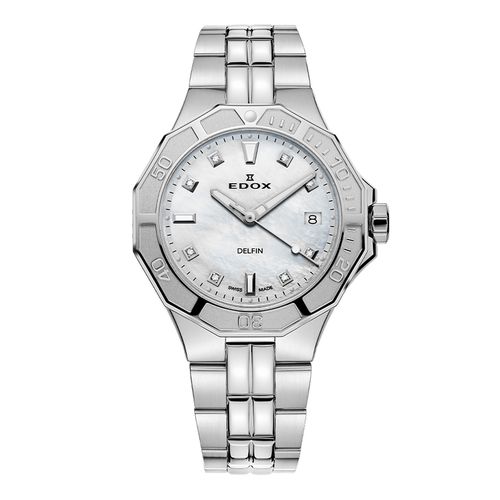 Reloj Edox Delfin The Original Diver Date Lady 53020-3M-NADN