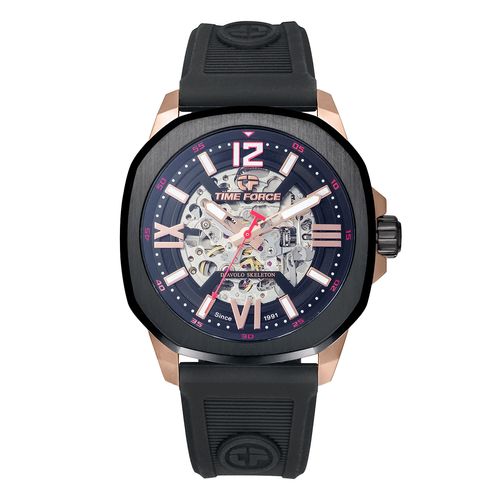 Reloj Time Force Diavolo Skeleton   TF5046MRN-01LTD